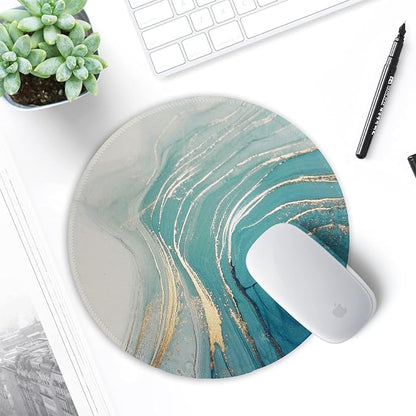 ITNRSIIET Round Mouse Pad with Stitched Edge Premium-Textured Waterproof - Image 7
