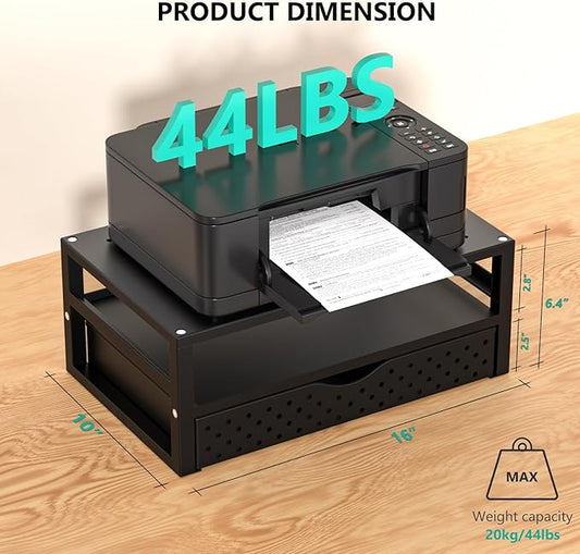 WALI Monitor Stand Riser with Drawer, Desk Organizers and Accessories - Image 2