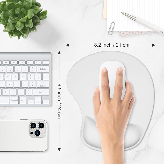 ITNRSIIET Ergonomic Mouse Pad, Cushioned Gel Wrist Rest, Non-Slip Base - Image 6