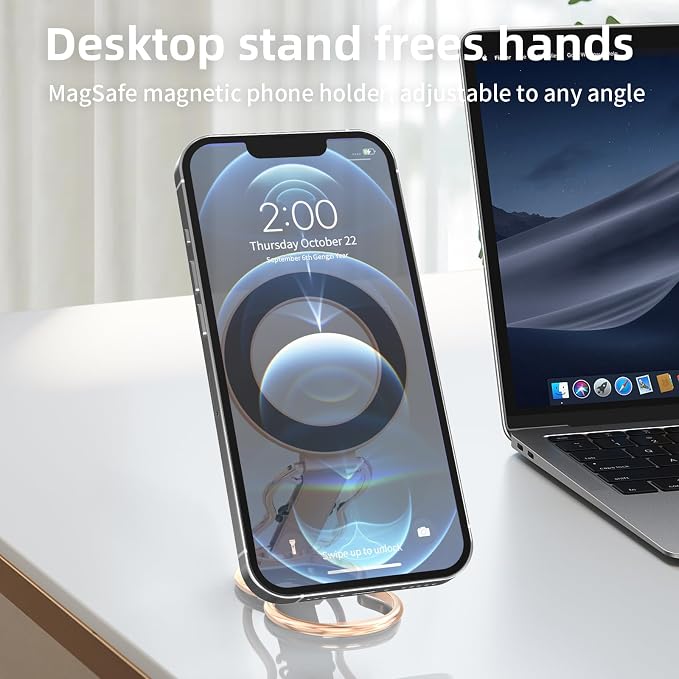 RESPECTED-BRO-Magnetic-Phone-Grip-Stand-with-Finger-Strap, 4-in-1 Magnetic Ring - Image 7