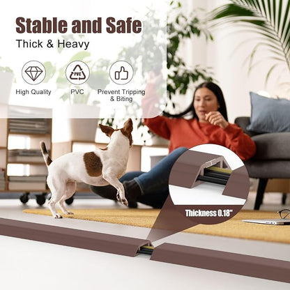 Eapele 6.5 ft Floor Cord Cover Heavy Duty Cable Protector, Cord Covers - Image 4