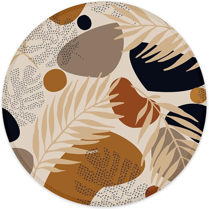 ITNRSIIET Round Mouse Pad with Stitched Edge Premium-Textured Waterproof by +ITNRSIIET