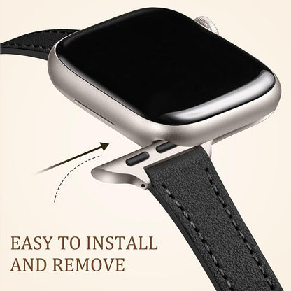 Charlam Slim Leather Band Compatible - Image 4