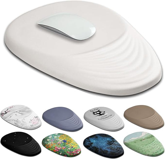 Ergonomic Mouse Pad Wrist Support, Entire Memory Foam & Non-Slip PU Base by Armanza