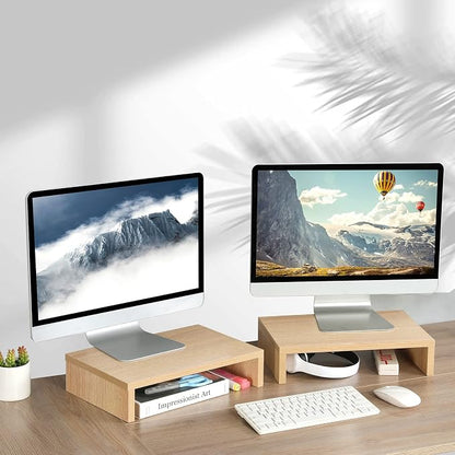 TEAMIX Wood Monitor Stand Riser - Image 6