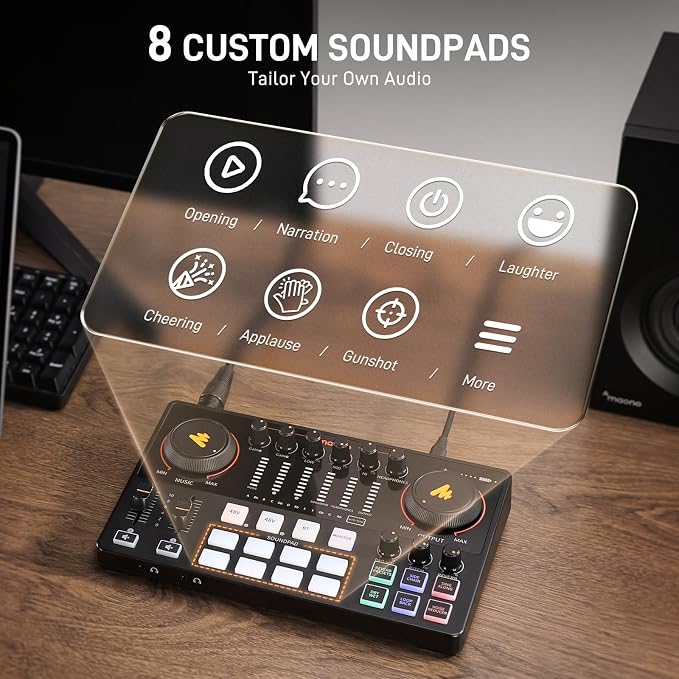 MAONO Podcast Equipment Bundle: Audio Interface mixer - Image 6