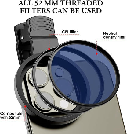 Clip - on Phone Polarizer Lens, Anti - Glare Polarizing Filter - Image 7