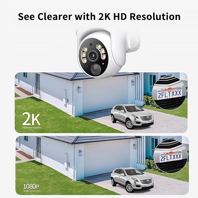 SEHMUA 2K Solar Security Cameras Wireless Outdoor - Image 4
