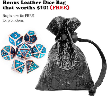 Haxtec Metal DND Dice Set Heavy D&D Dice - Image 2