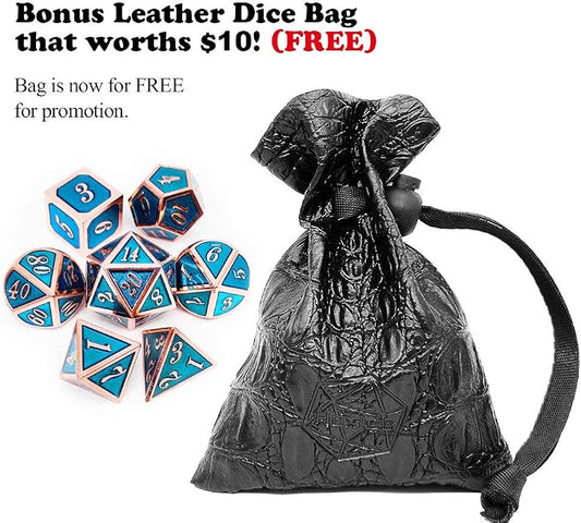 Haxtec Metal DND Dice Set Heavy D&D Dice - Image 2