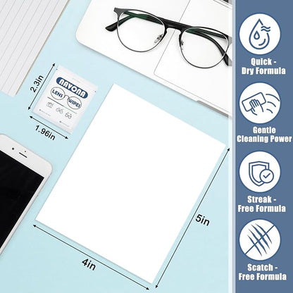 1000 Count Lens Wipes for Eyeglasses – Pre-Moistened, Individually Wrapped - Image 5