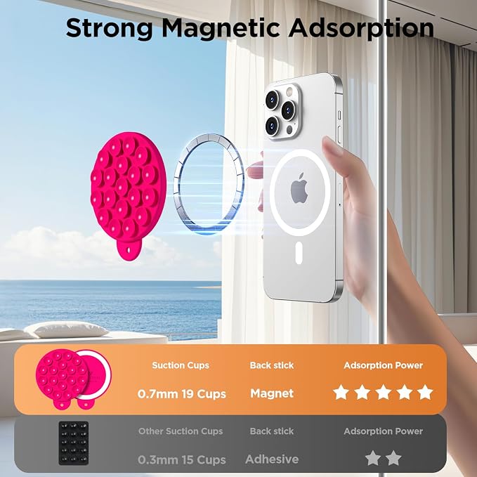 Magnetic Suction Cup Phone Mount - Image 4