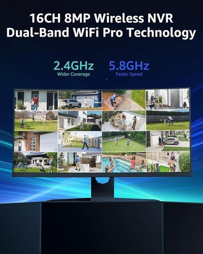 ANNKE 16 Channel Wireless Security Camera System - Image 2