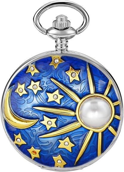 Men's Pocket Watch, Arabic Digital Dial Pocket Watches - Image 8