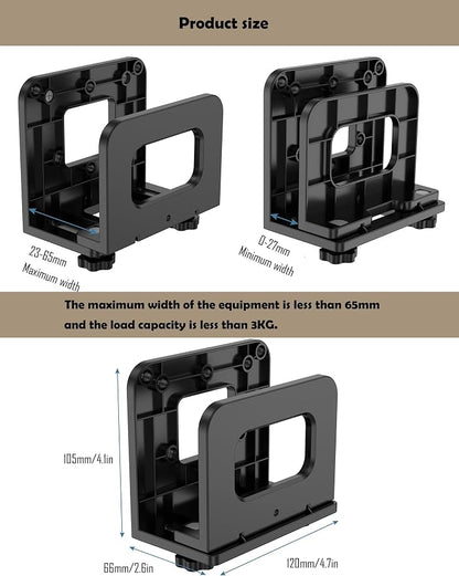 Cable Box Wall Mount for WiFi Router/Modem Shelf for Apple TV/ROKU, Compatible - Image 2
