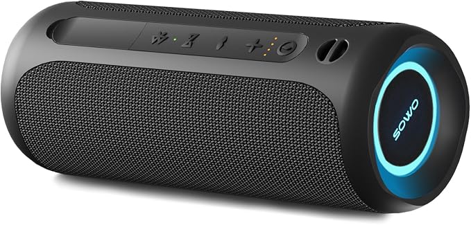 Wireless Portable Speaker, IPX7 Waterproof Bluetooth Speaker, 25W Loud Stereo by Rockandeasymusiclife
