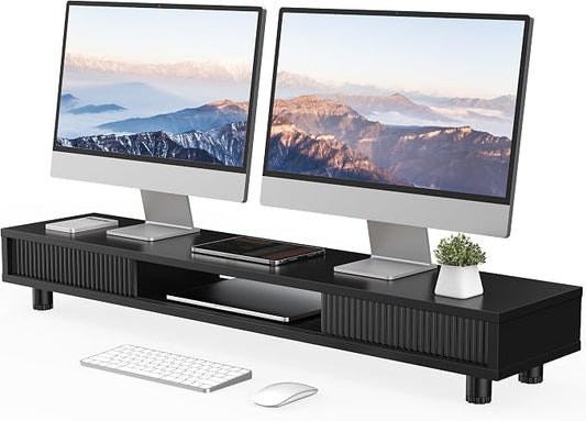Fenge Dual Monitor Stand, 42.5inch Long Monitor Stands Riser by Fenge