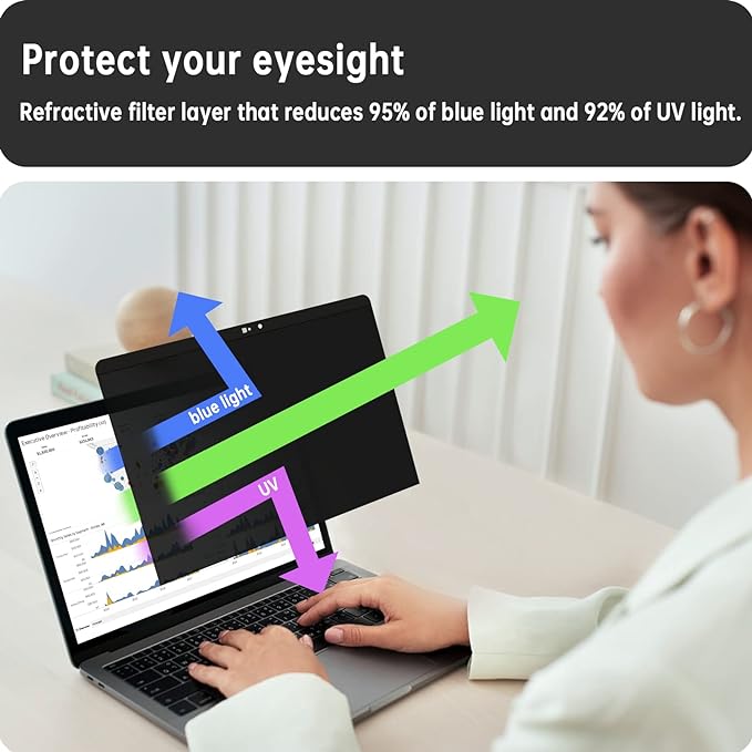Magnetic Privacy Screen for Macbook Pro 13 Inch / Macbook Air 13 in, Removable - Image 6