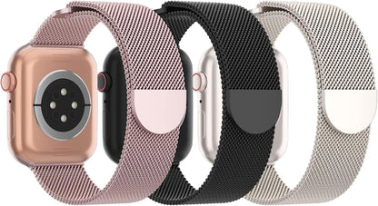 3 Pack Mesh Metal Band Compatible by Steezrd