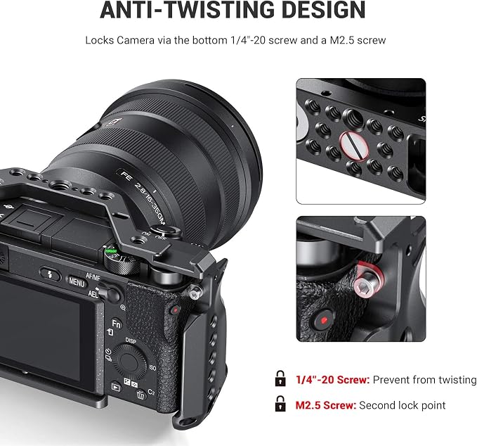 SMALLRIG Cage for Sony Alpha A6600/ILCE 6600 Mirrorless Camera - Image 4