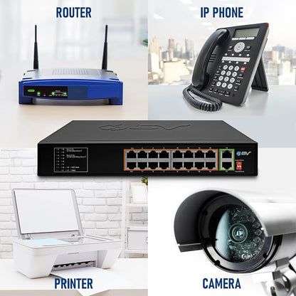 BV-Tech 18 Ports Long Range PoE+ Switch - Image 5