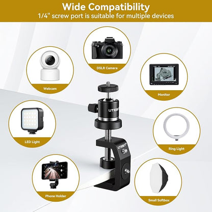 UTEBIT 40mm C-Clamp Camera Mount - Image 8