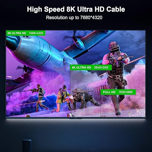 8K Fiber Optic HDMI Cable, 48Gbps Ultra High-Speed HDMI 2.1 Cable 8K@60Hz - Image 3