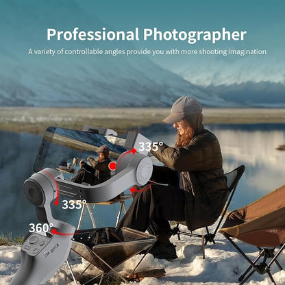 TOALLIN Gimbal Stabilizer for Smartphone, 3-Axis Phone Gimbal - Image 5
