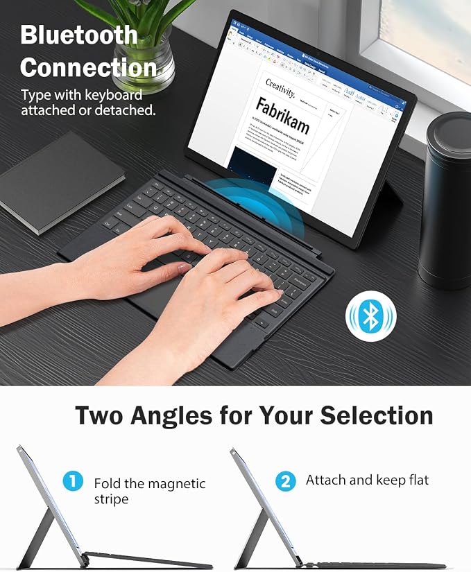 MoKo Microsoft Surface Pro 7/Pro 6/Surface Pro 5/Pro 4/Pro 3 Type Cover - Image 6