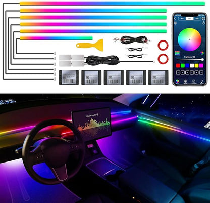 Dreamcolor Acrylic Interior Car LED Strip Light by MAODANER
