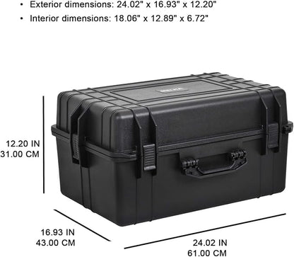 MEIJIA Portable Waterproof Protective Case, Hard Camera Case, Customized Fit - Image 4