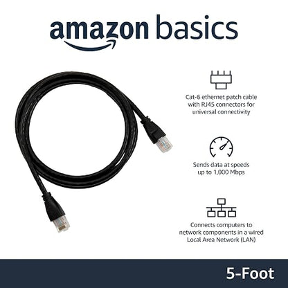 Amazon Basics RJ45 Cat-6 Ethernet Patch Internet Cable, 1Gbps Transfer Speed - Image 2