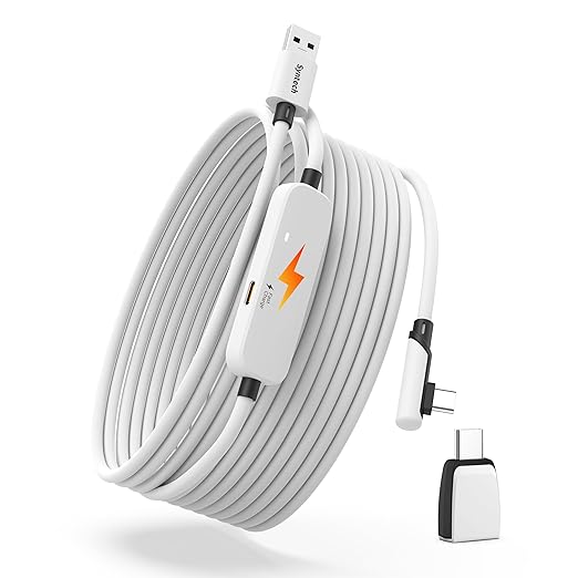 Syntech Link Cable with Charging 20FT Compatible with Oculus/Meta Quest 3S/3 by Syntech