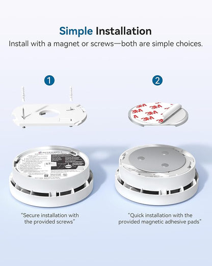 SITERWELL Smoke Detector, Smoke Detector 10 Year Battery - Image 6