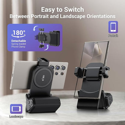 KIWIFOTOS Travel Phone Camera Grip Smartphones Tripod Handle - Image 2