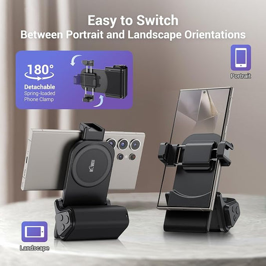 KIWIFOTOS Travel Phone Camera Grip Smartphones Tripod Handle - Image 2