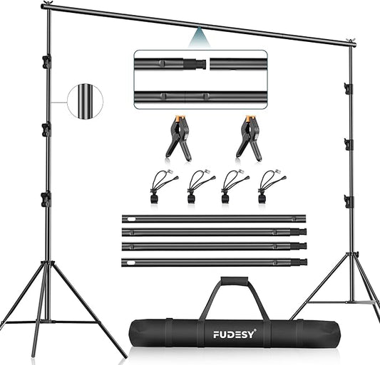 FUDESY Photo Video Studio 10 x 10Ft Heavy Duty Adjustable Backdrop Stand by FUDESY