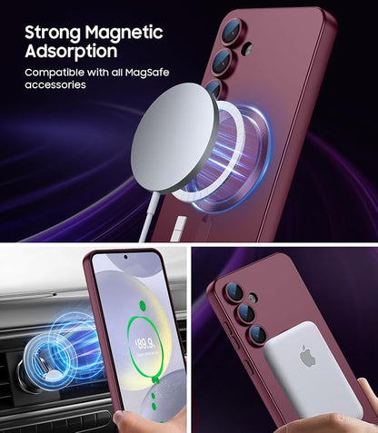 Magnetic for Samsung Galaxy S24 Plus Case Slim Soft Silicone Bumper Shockproof - Image 3