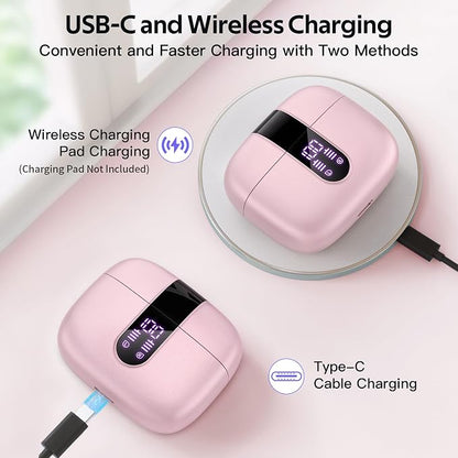 TAGRY Bluetooth Headphones True Wireless Earbuds 60H Playback LED Power Display - Image 3