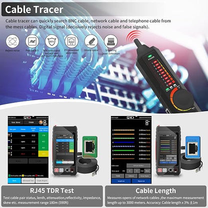 Multifunction RJ45 Network Caber Tester, UTP Cable Tester Ethernet Cable Tracer - Image 4