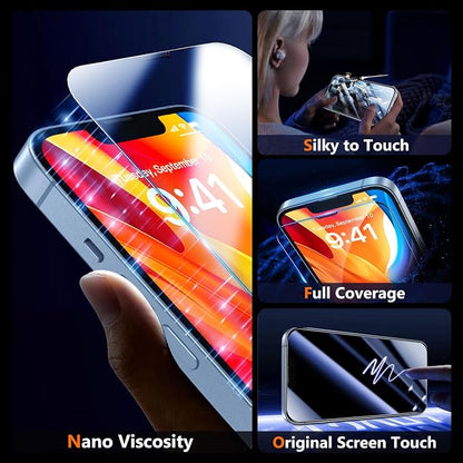 UniqueMe Screen Protector for iPhone 16e / iPhone 13 / iPhone 13 Pro/iPhone 14 - Image 4