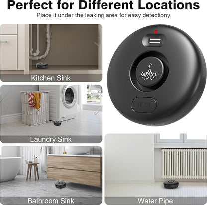 RUIKORING Water Leak Detectors for Home 4 Pcak, 120dB Adjustable Loud Alert - Image 4