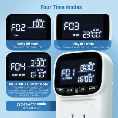 Digital Temperature Controller, 15A/1800W Thermostat Outlet - Image 4