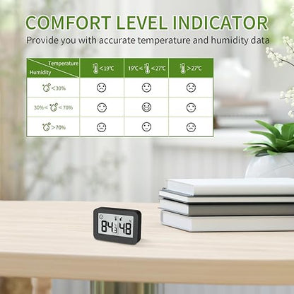 DOOMAY Mini Hygrometer Indoor Thermometer, Digital Humidity Gauge - Image 5