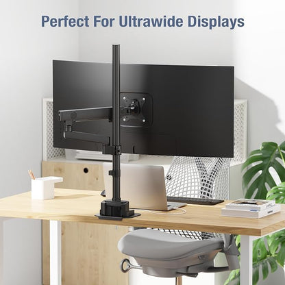 AVLT Single 40 Inch Monitor Arm Pole Top Mount - Image 7