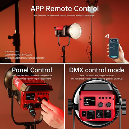 GVM Video Lighting 300W Bi-Color Studio Lights kit - Image 5
