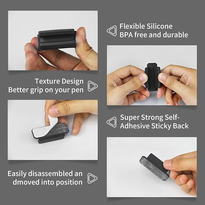 12 Pack Pen Holder for Desk, Silicone Pencil Holder - Image 7