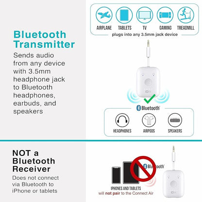MEE audio Connect Air in-Flight Bluetooth Wireless Audio Transmitter, - Image 4