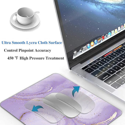 Gold Splatter Marble Mouse Pad, Anti-Slip Rubber Base Wireless Mouse Pads - Image 4