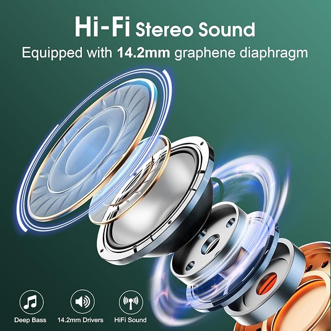 Wireless Earbuds 75hrs Bluetooth 5.4 Headphone Sport, 2025 Bluetooth Earbuds - Image 6